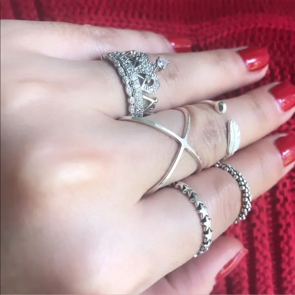 100% Sterling silver 925 Leaf 🍃adjustable ring